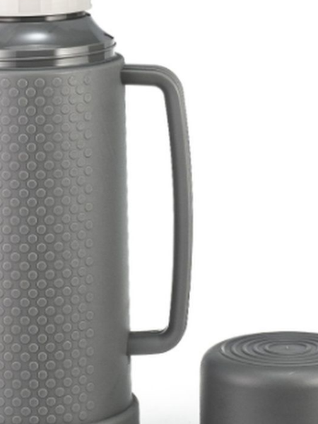 Термос LARA 1000 мл серый + кружка LR04-82